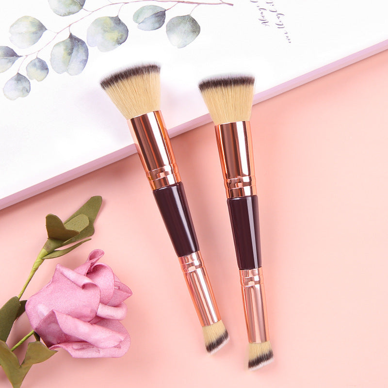 Double-headed Wooden Handle Makeup