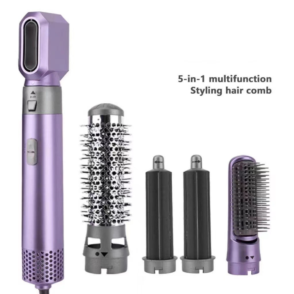 5-in-1 Hot Air Comb Curling Iron