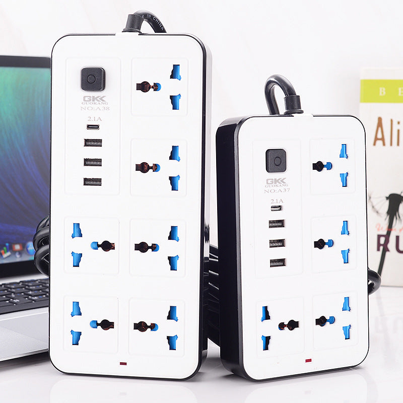 USB Patch Panel Household Multi-functional Power Strip