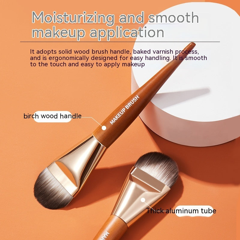 Lightweight Seamless Flat Head Base Makeup Facial Care Brush