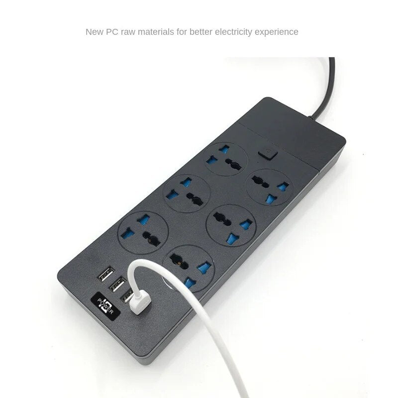 Power Strip Multifunctional High Power 3000W US Plug