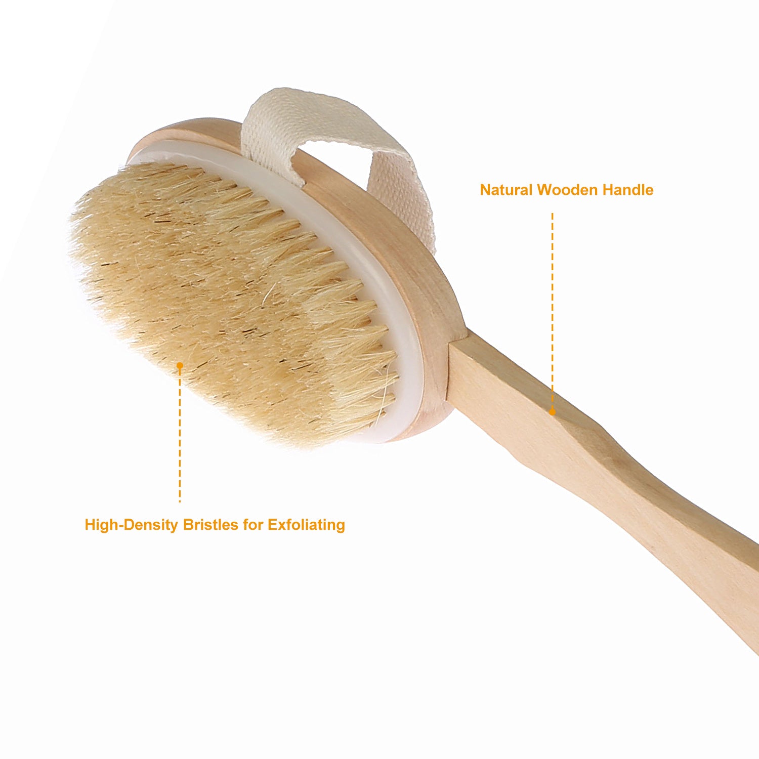 Bath Brush 15in Shower Body Back Scrubber