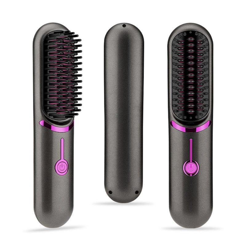 2 In 1 Straight Hair Comb Wireless Hair Straightener