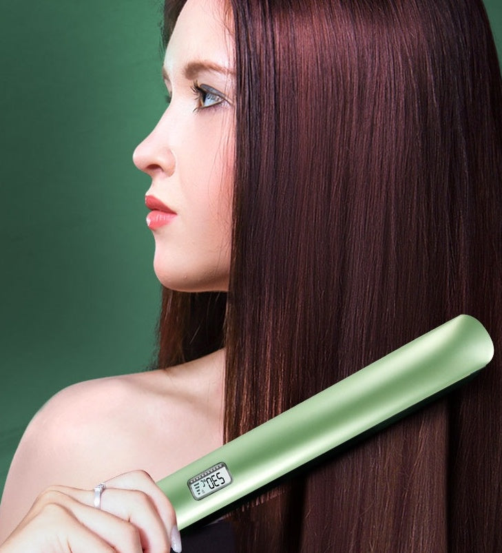 Hair Straightener With Electric Heating LED