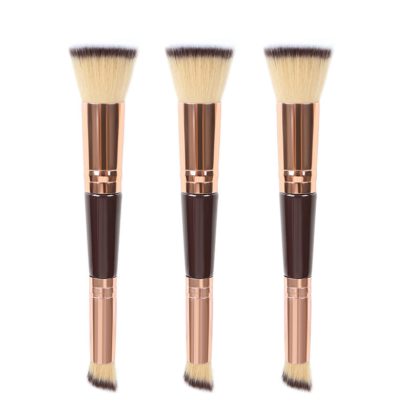 Double-headed Wooden Handle Makeup