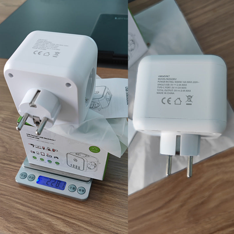 Extension Cable Power Strip Multi-function