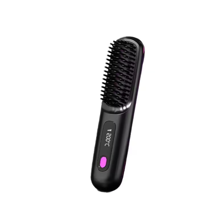 Hair Straightener With Electric Heating LED
