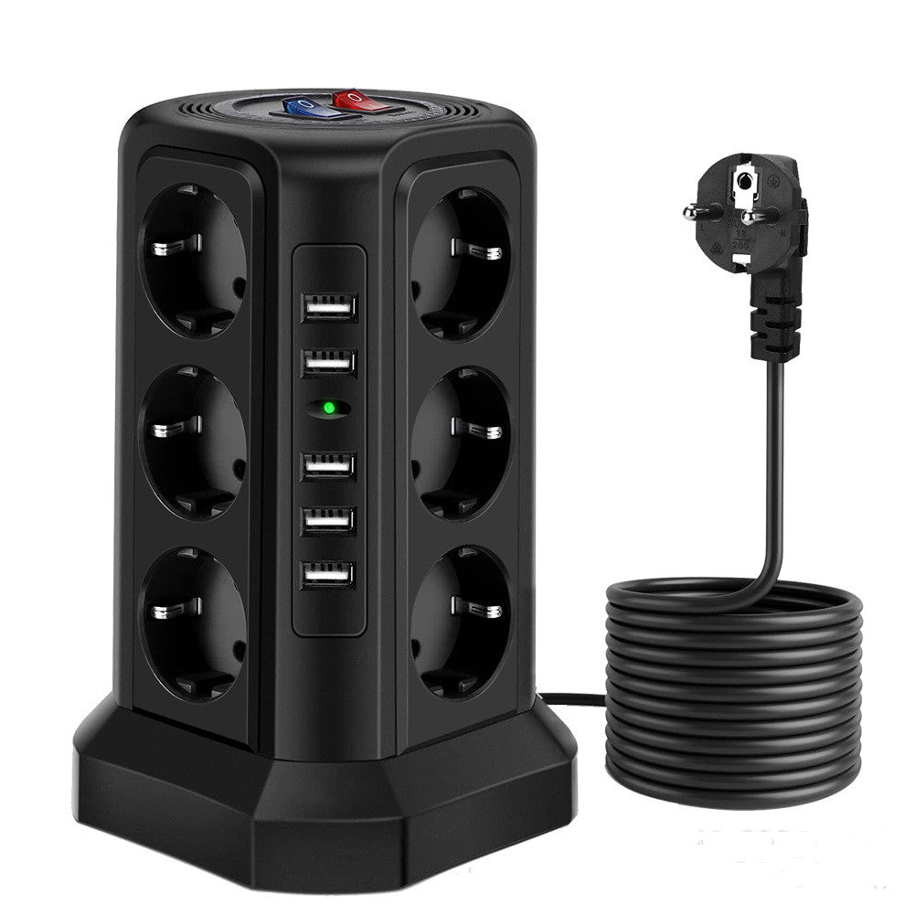 USB Lightning Protection Power Strip Tower Socket