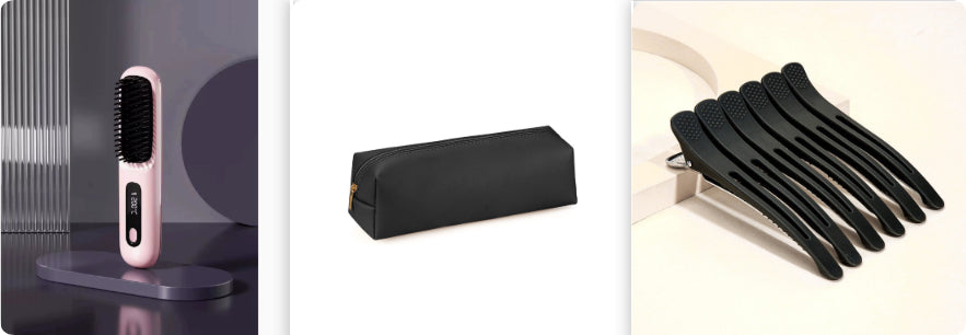 2 In 1 Straight Hair Comb Wireless Hair Straightener