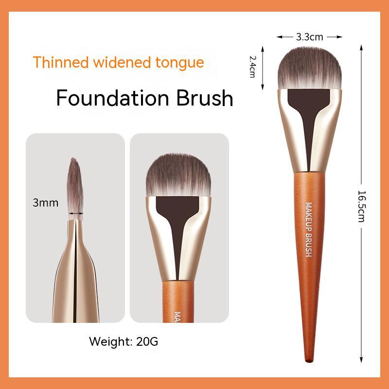 Lightweight Seamless Flat Head Base Makeup Facial Care Brush