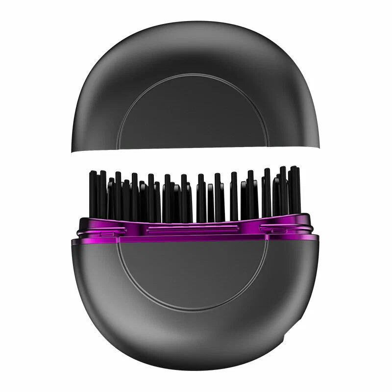 Mini Hair Straightening Comb Wireless Charging